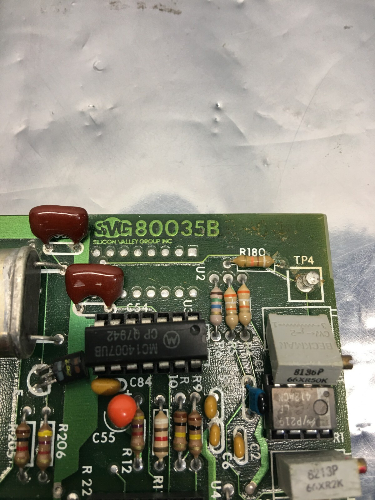 SILICON VALLEY GROUP SVG 80035B SVG80035B BOARD Silicon Wafer Scrubber, 114610