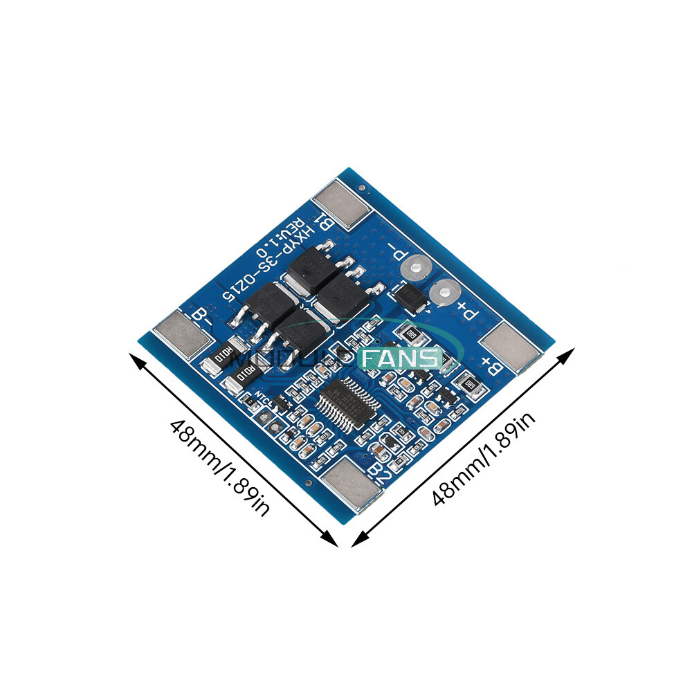 3S 12V 15/20/25/30A 18650 Li-ion Battery Charging Protection Board with Balance