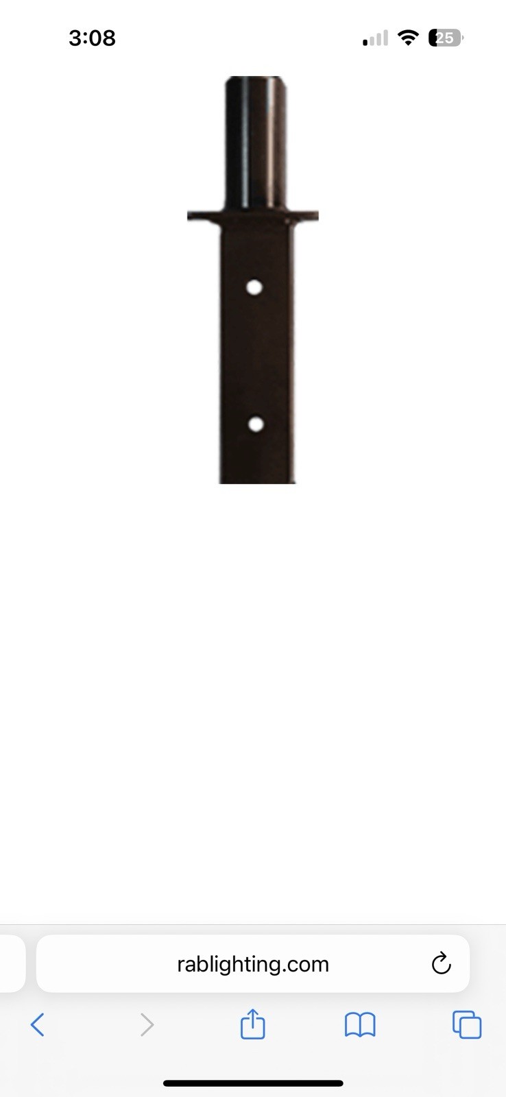 RAB BAD4 2-3/8″ Tenon To 4″ Square Pole Adaptor W/Hardware