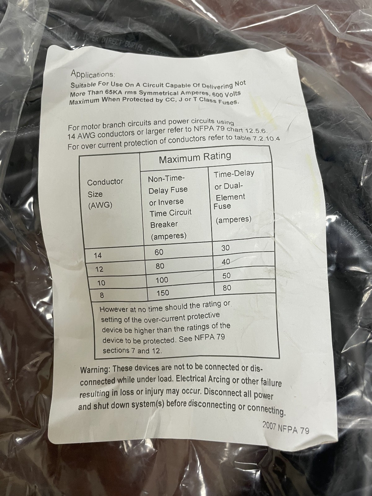 Turck P-PWR-RSM RKM 44-1672-15m industrial haz-loc power cordset – NEW
