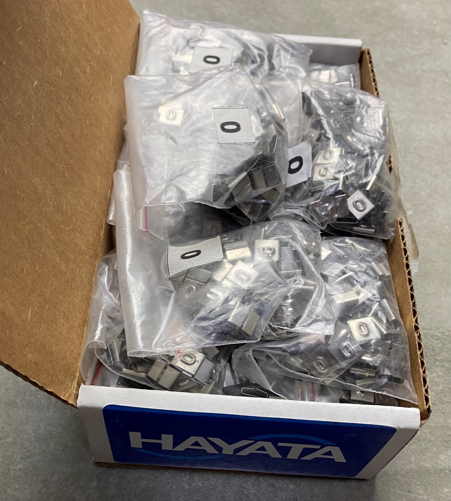 HAYATA ID-0, Stainless Steel Cable Marker 316SS, Symbol “0” , 100 Pc’s Pkt