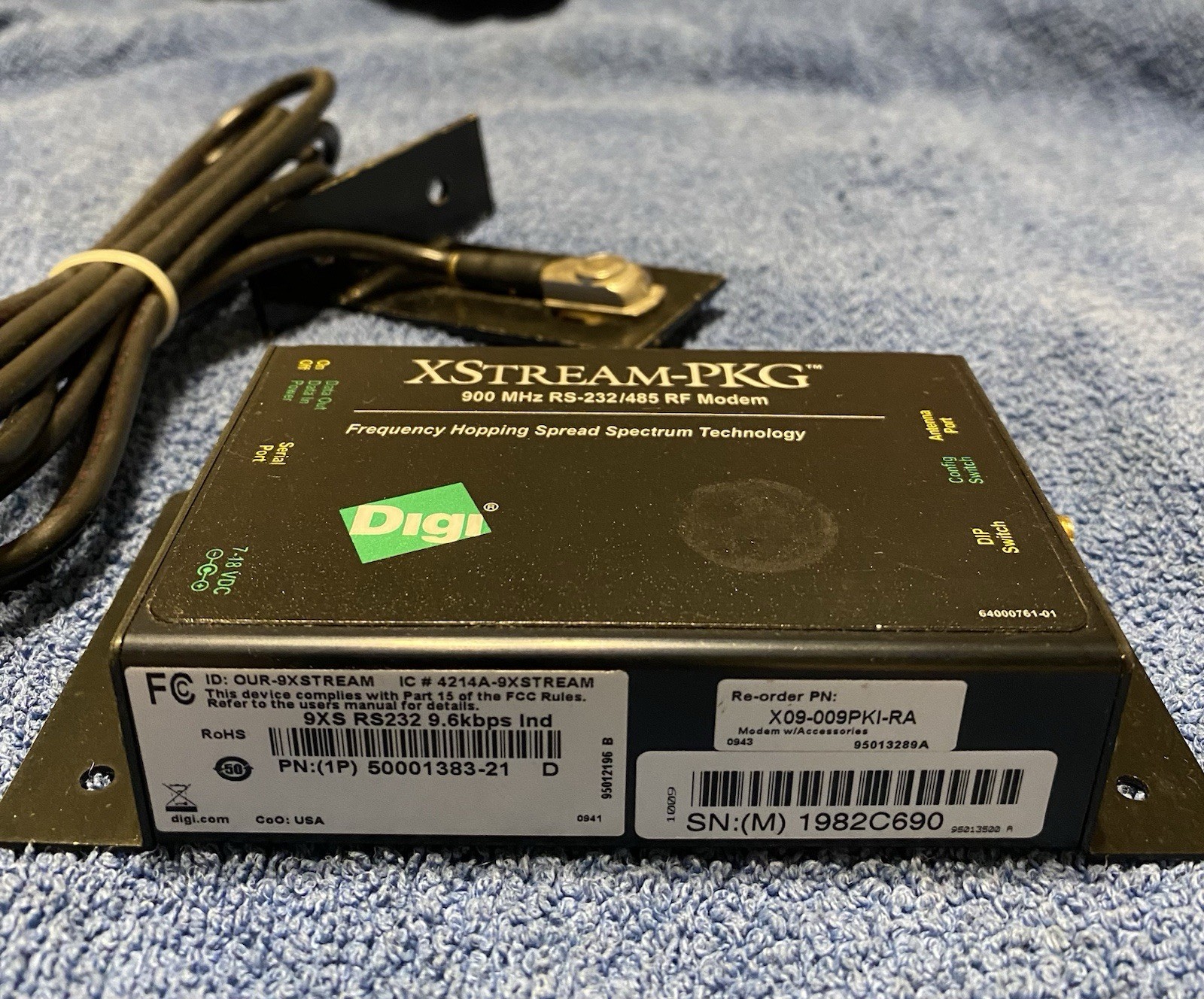 Digikey XStream-PKG 900MHz RS232/485 RF Modem X09-009PKI-RA,No Ac Adapter
