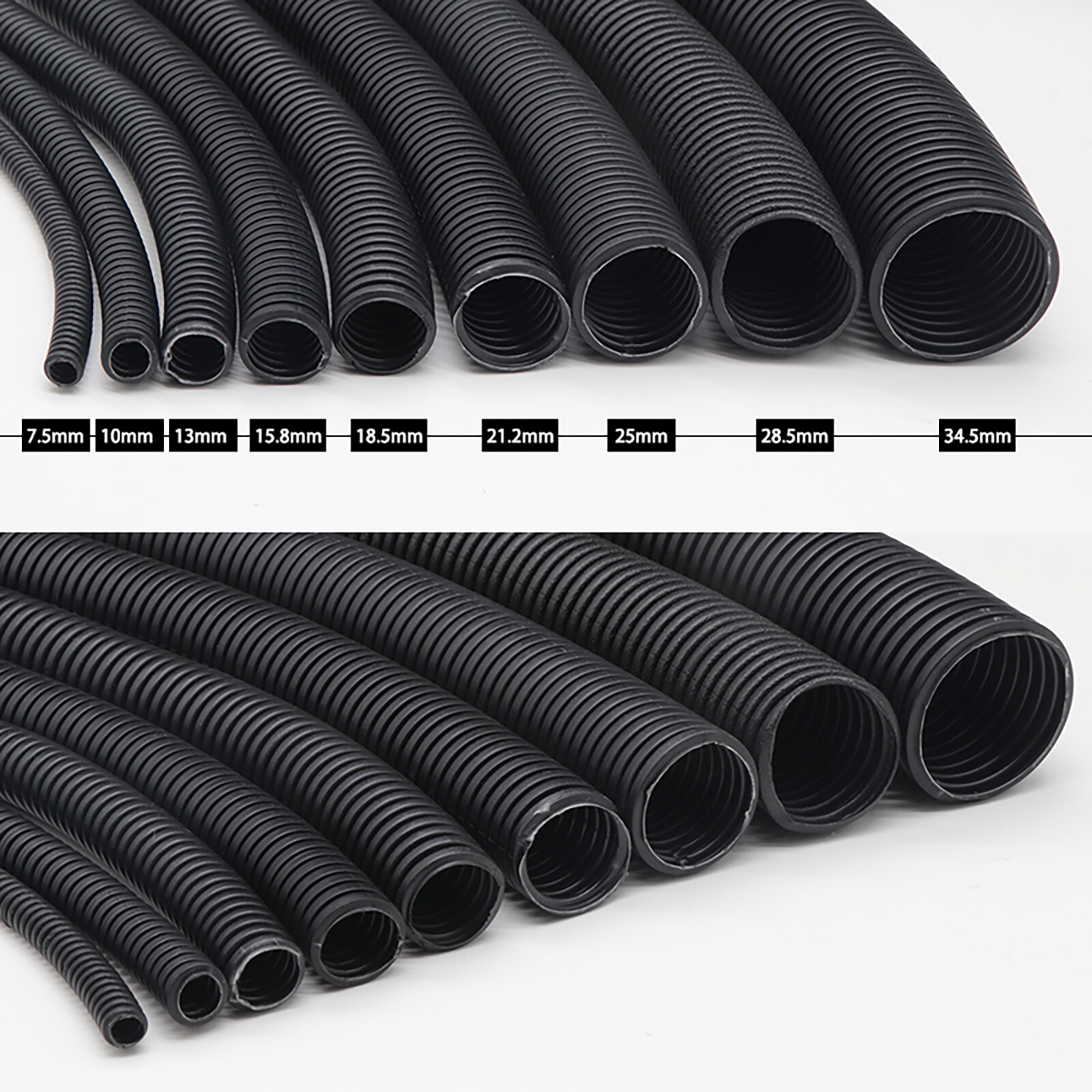 Conduit Split & Non Split Flexible Tube Cable Tidy Trunking Organiser