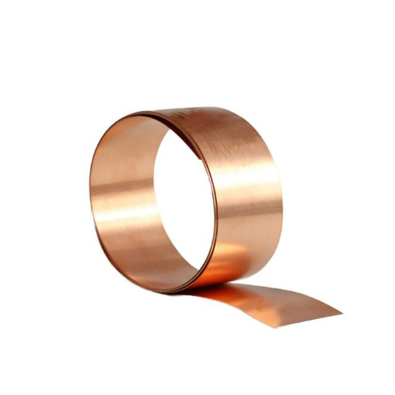 1 Meter 99.9% Pure Copper T2 Cu Metal Sheet Foil Plate Strip Thickness 0.01-1mm