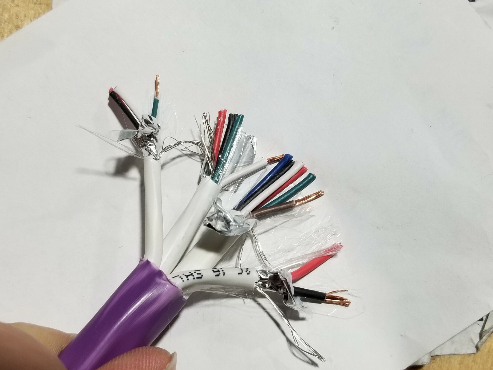 Southwire/Tappan 18/6C+18/4C+16/2C+22/4C Plenum Access Control Cable Purple/50ft