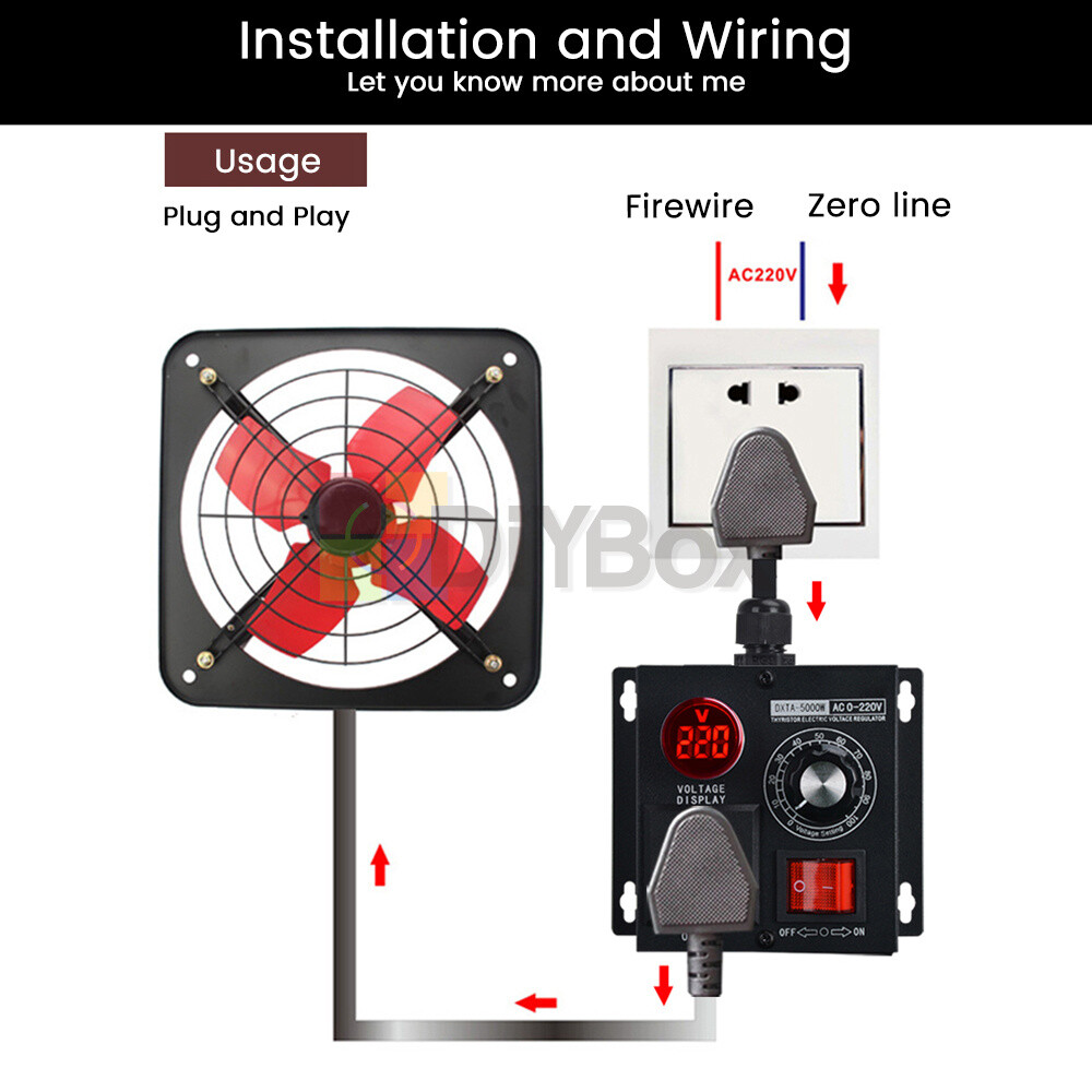 AC 110V/220V Thyristor Electronic Voltage Stabilizer Regulator Speed Controller