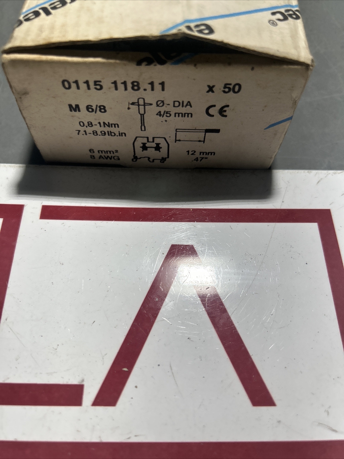 Entrelec 011511811 M6/8 Terminal Lot of 17 new