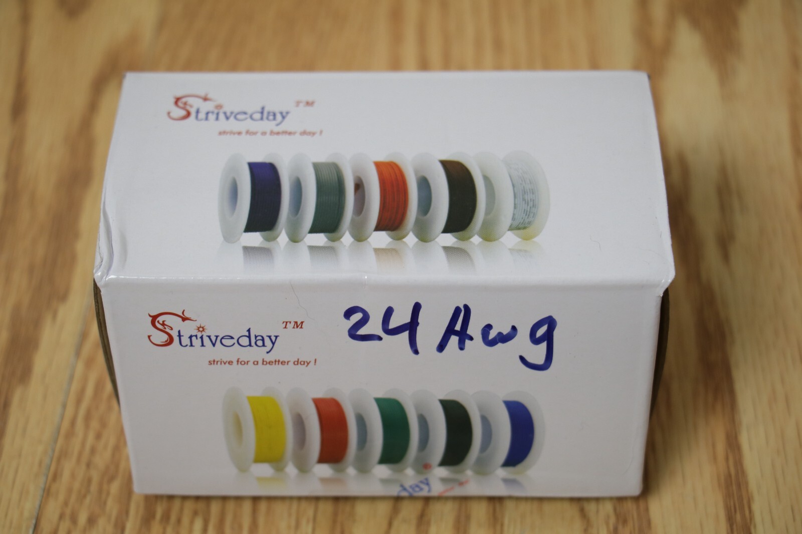 1x Striveday 24 AWG Flexible Silicone Solid Wire Kit Box Electric Wire 24 Gauge