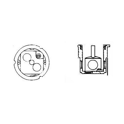 STEEL CITY 672, Floor Box Assembly, 2-31/32″ x 3-3/16″, 1-Gang, 1pc