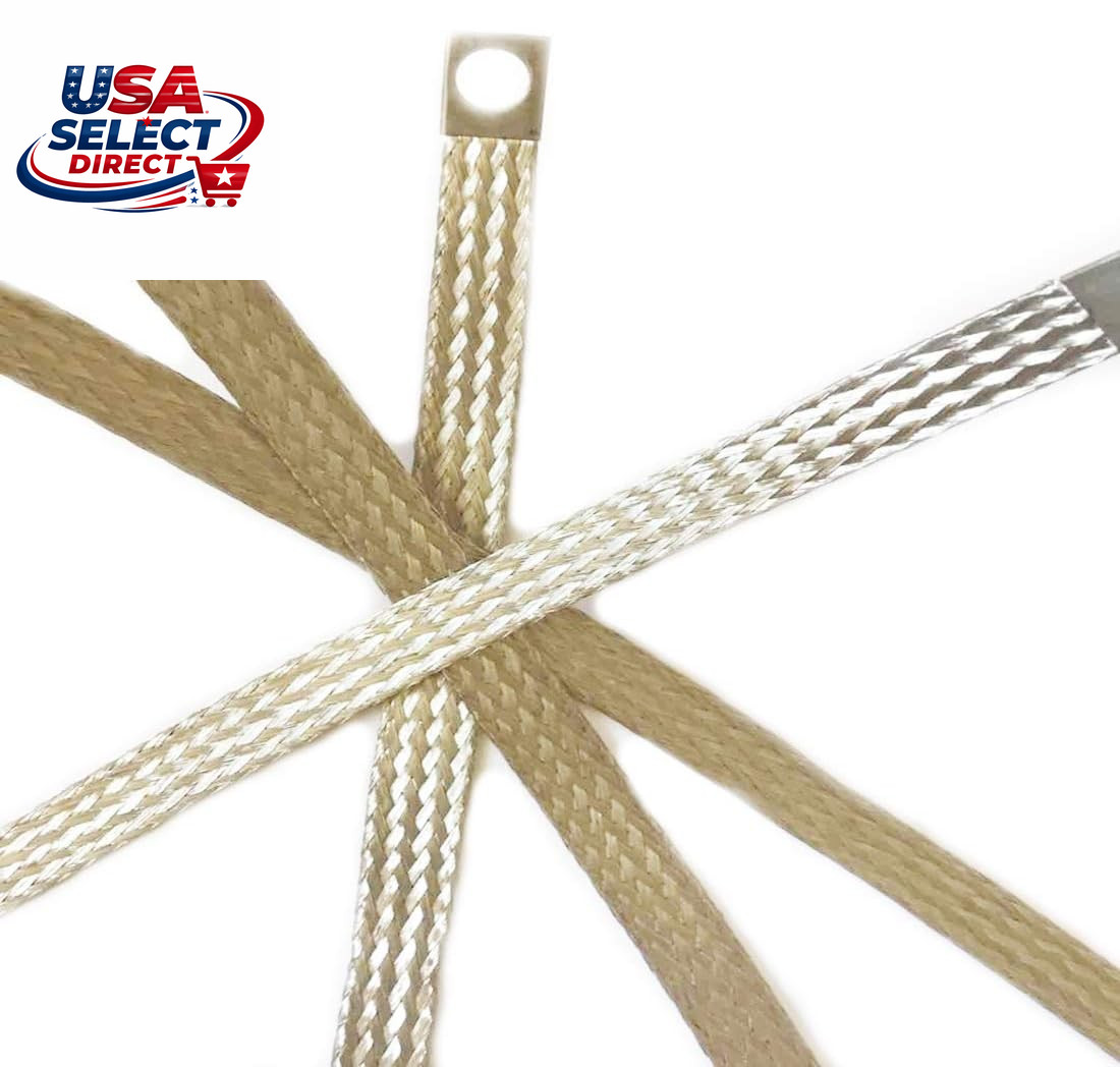 Universal Auto Engine Grounding Strap Tinned Copper Braided Cable 6PCS