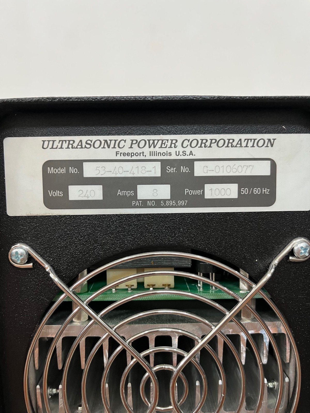 Ultrasonic Power Corp / 53-40-418-1 / Power Generator 1000w 8a 240v-ac, “AS-IS”