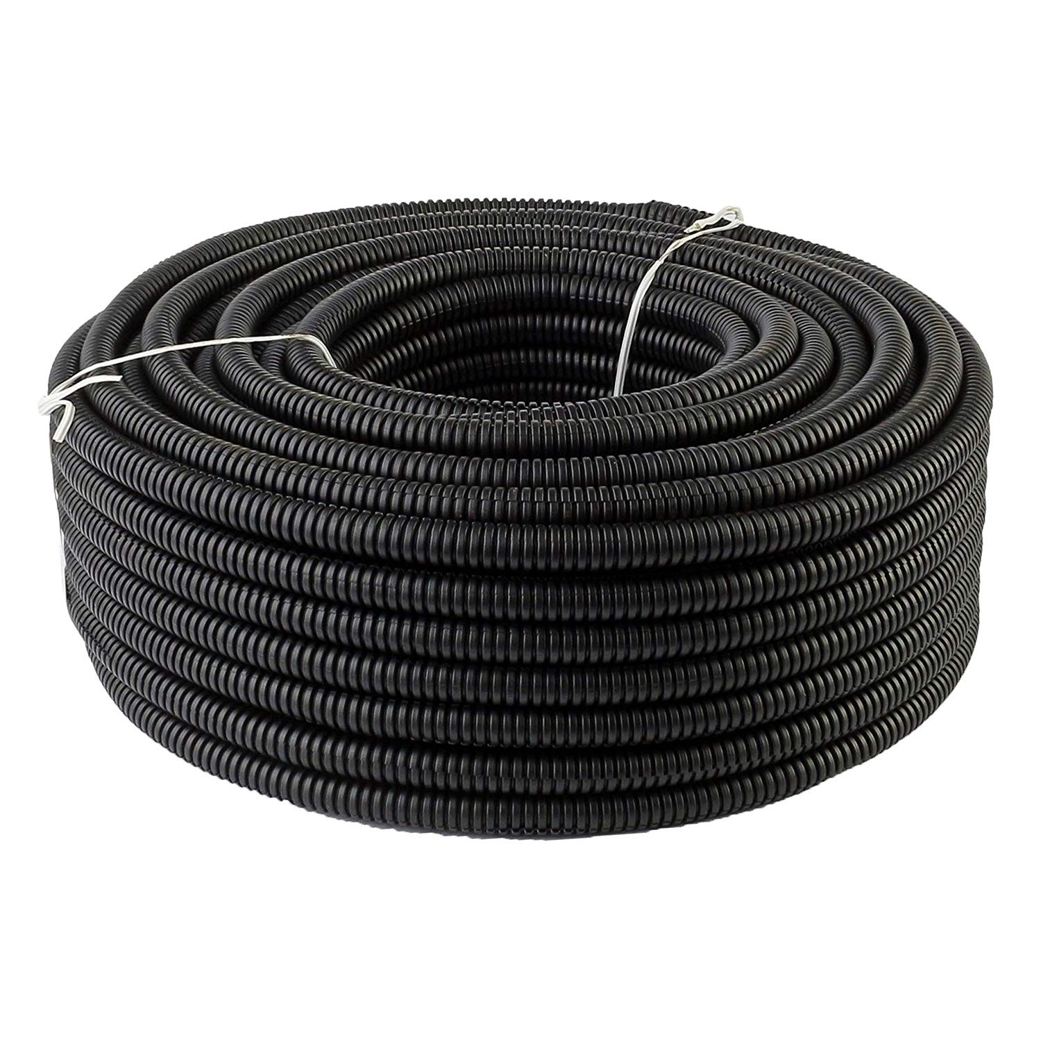 ASLT112-10 10′ 1 1/2″ 38mm Split Wire Loom Conduit Polyethylene Corrugated