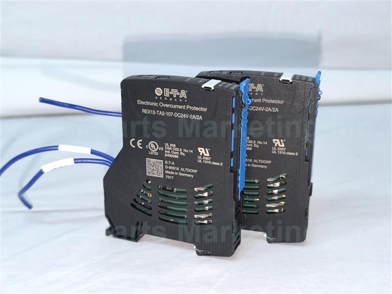 LOT 2PCS ETA Germany REX12-TA2-107-DC24V-2A/2A Electronic Overcurrent Protector