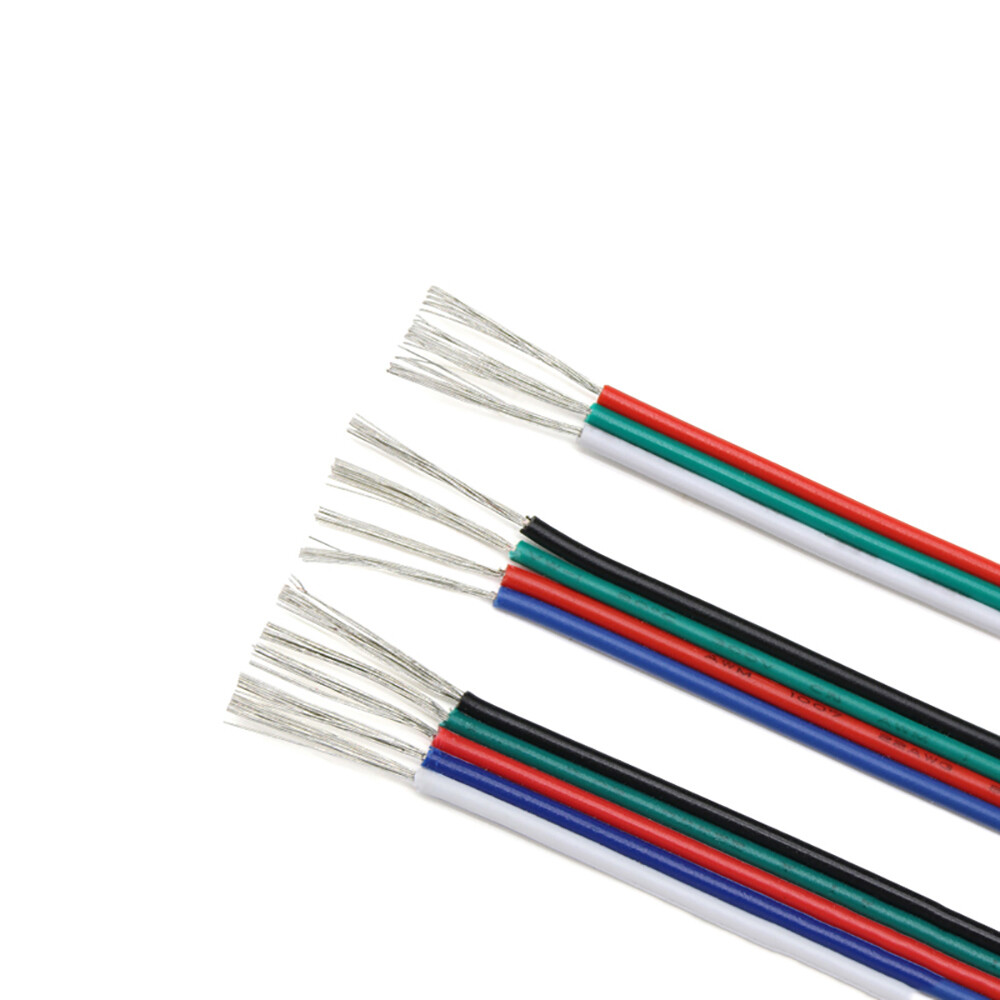 2P/3P/4P/5P/6P Flat Ribbon Cable 22AWG 20AWG 18AWG Electronic Extension Wire
