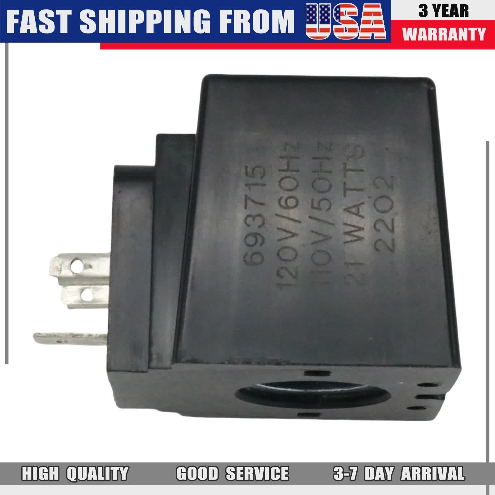 For 120V/60Hz 110V/50Hz 21W Solenoid Valve Coil Ambient temperature -20℃～+70℃ US
