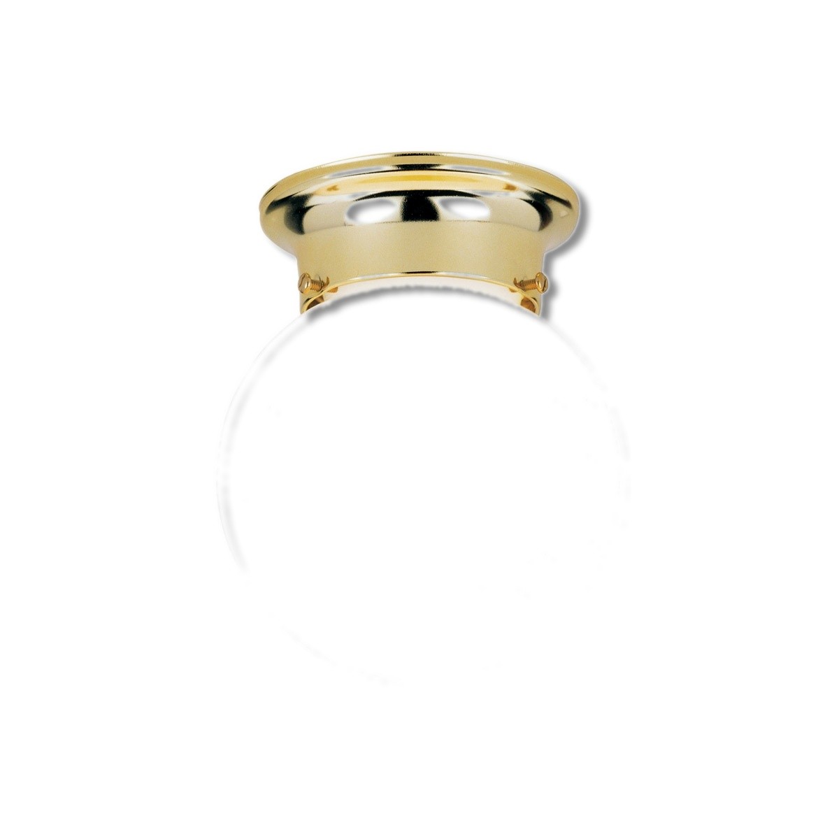 Westinghouse 7-1/4 in X 6 in X 6 in Polished Brass White Ceiling Light 66677