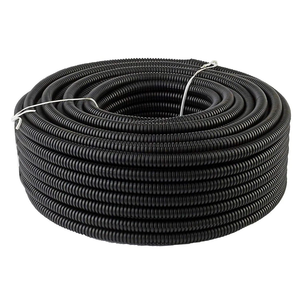 AMERICAN TERMINAL 27031 Black Split-Loom Cable Tubing, 100ft (.38″”) electronic