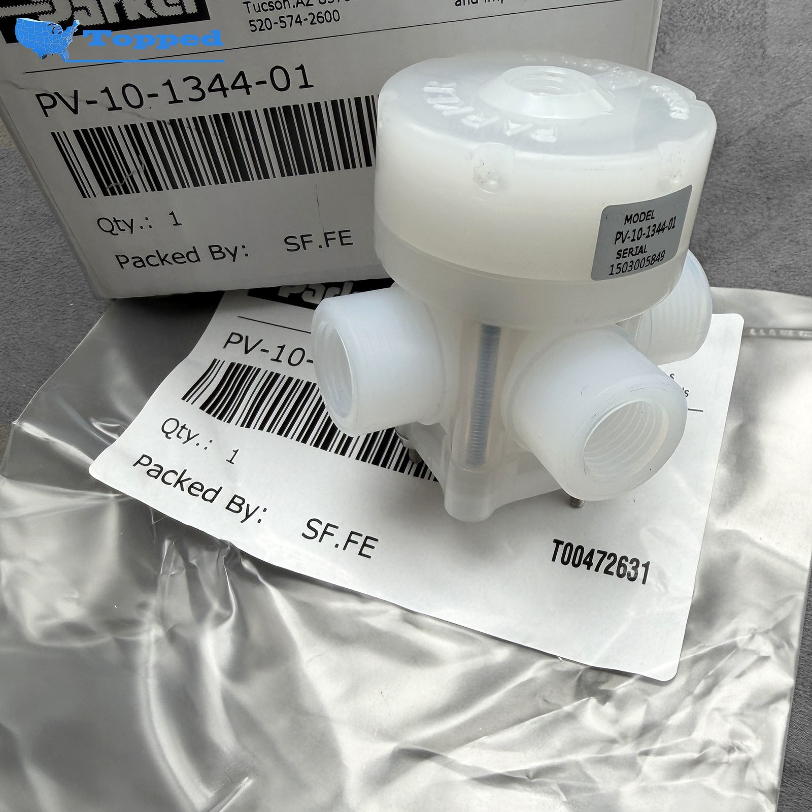 PV-10-1344-01 Three-way Pneumatic Diaphragm Valve for Parker