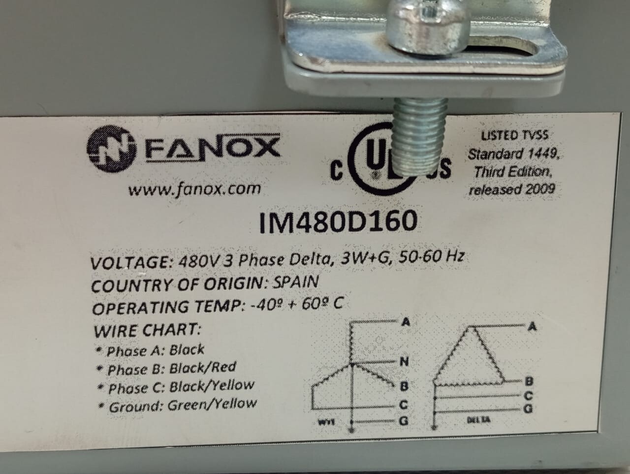 Emerson / 330 Surge Protective Device / 300 Series / 330DF08AWRL2S / IM480D160