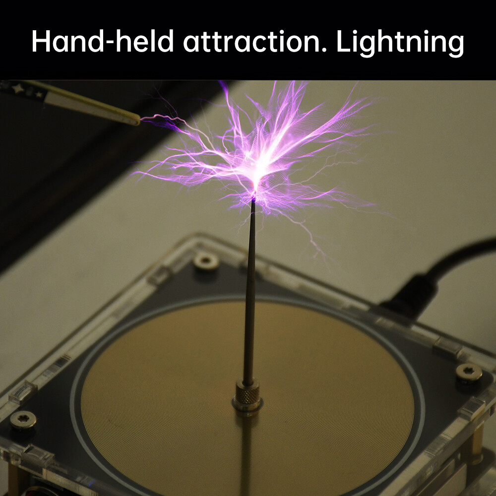 110-220V Bluetooth Music Tesla Coil Arc Generator Artificial Lightning Touchable