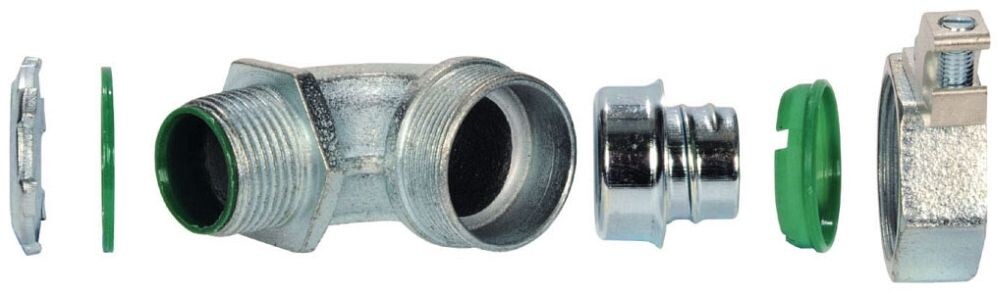 SEPCO SLT35ALT, 1/2″, Steel, 90D, Liquid Tight Conduit Connector, 1 pc
