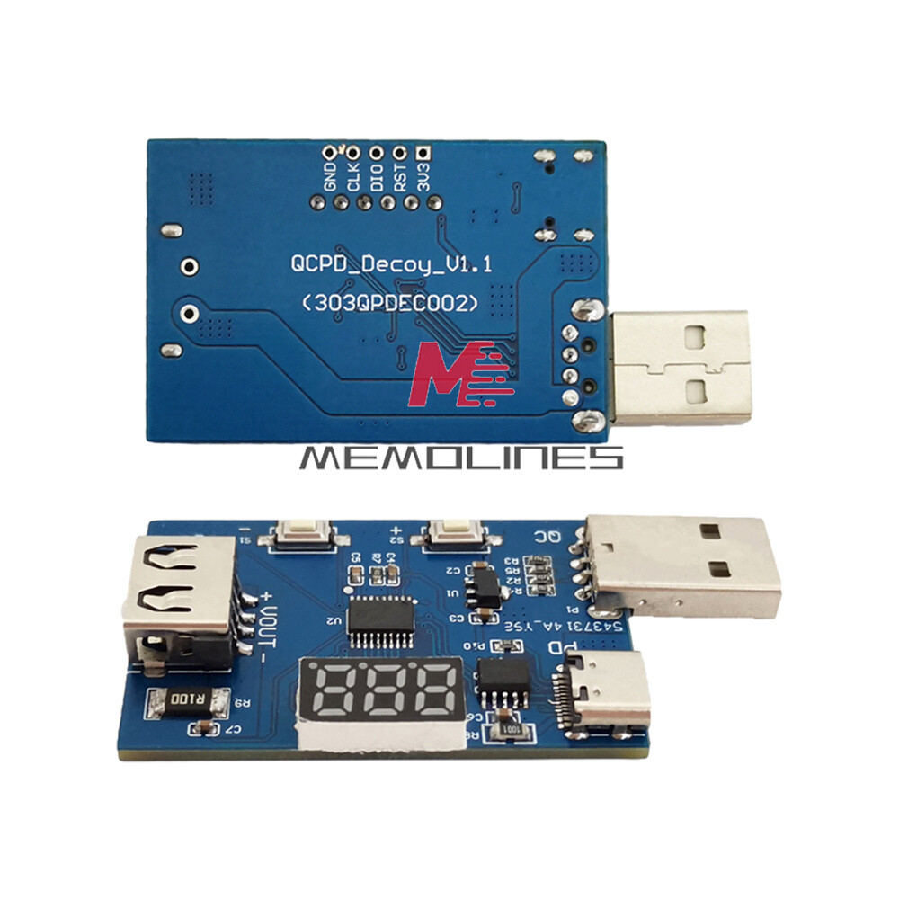 DC3.6~20V Adjustable Voltage Charging Head Aging Test Module QC2.0 QC3.0 PD3.0