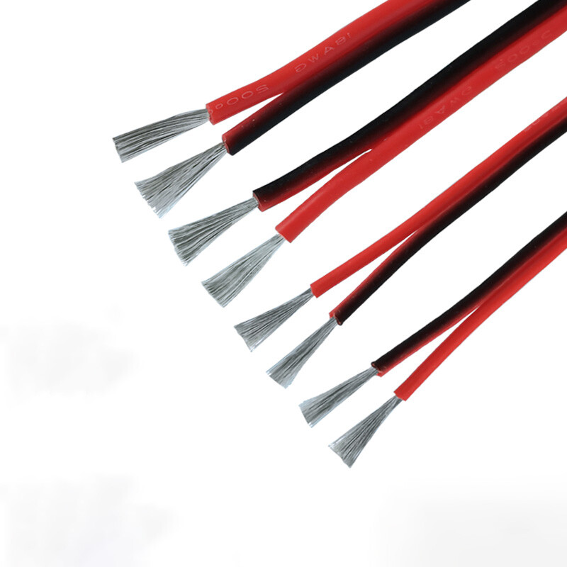 Flexible Soft Silicone Wire Cable 8/10/12/14/16/18/20/22AWG High Temp Resistance