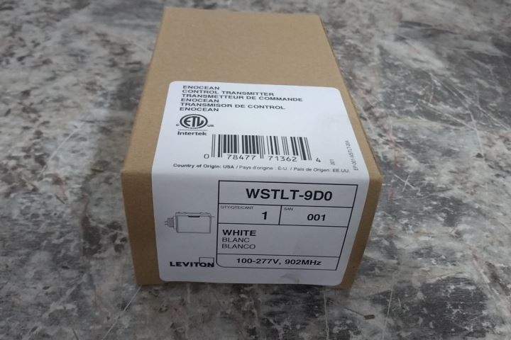 Leviton WSTLT-9D0 6 Pk 100-277VAC White Control Transmitter