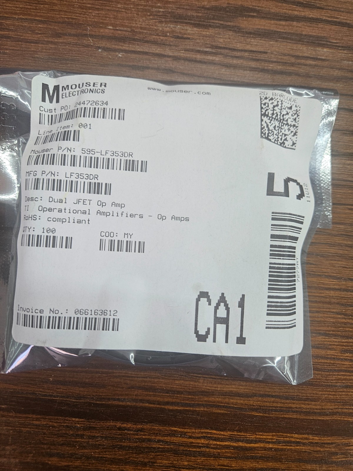 Large Mixed Electronic Components Lot TI STMicro Littelfuse Mouser DigiKey New