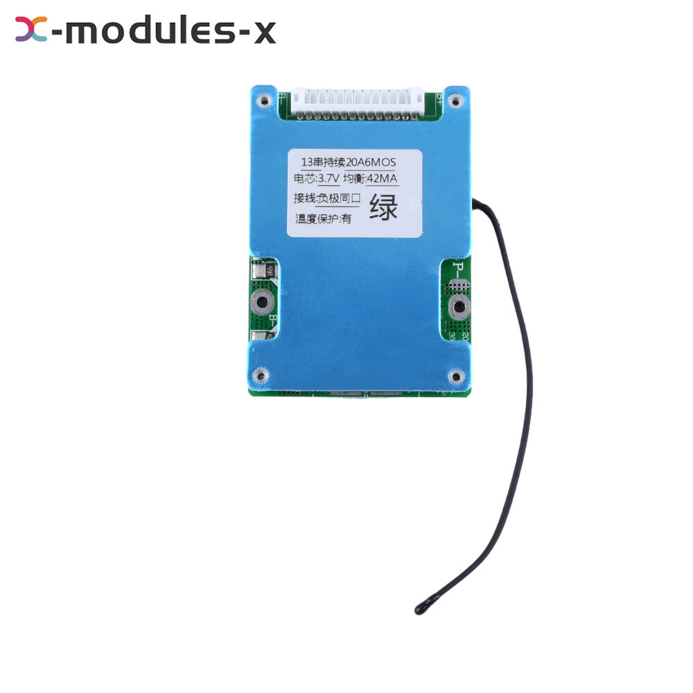 13S 48V 20A 30A Same Port Battery Protection Board for 18650 Li-ion Battery