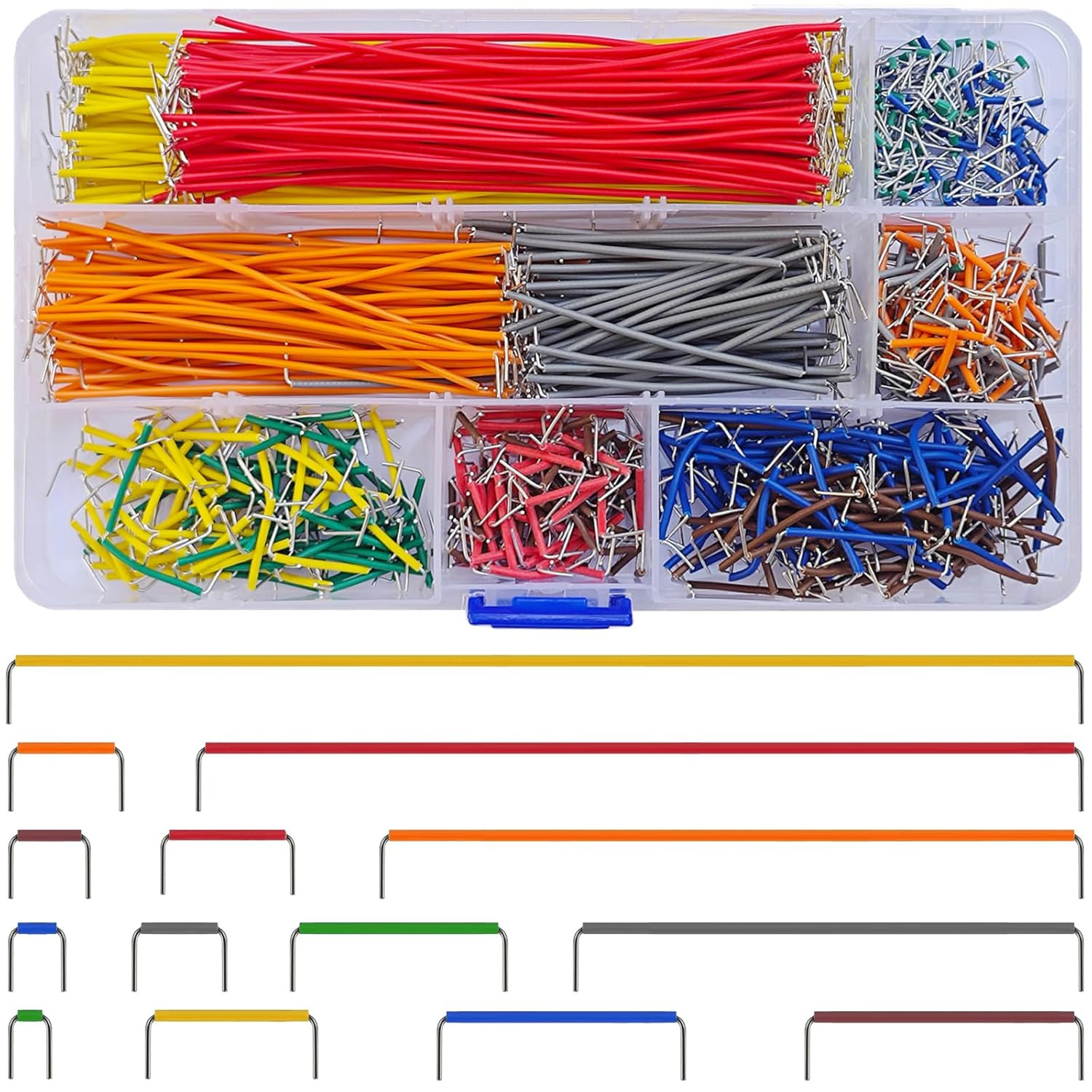 840 Pcs Breadboard Jumper Wires Kit, 14 Lengths Solderless Flexible Connecting C