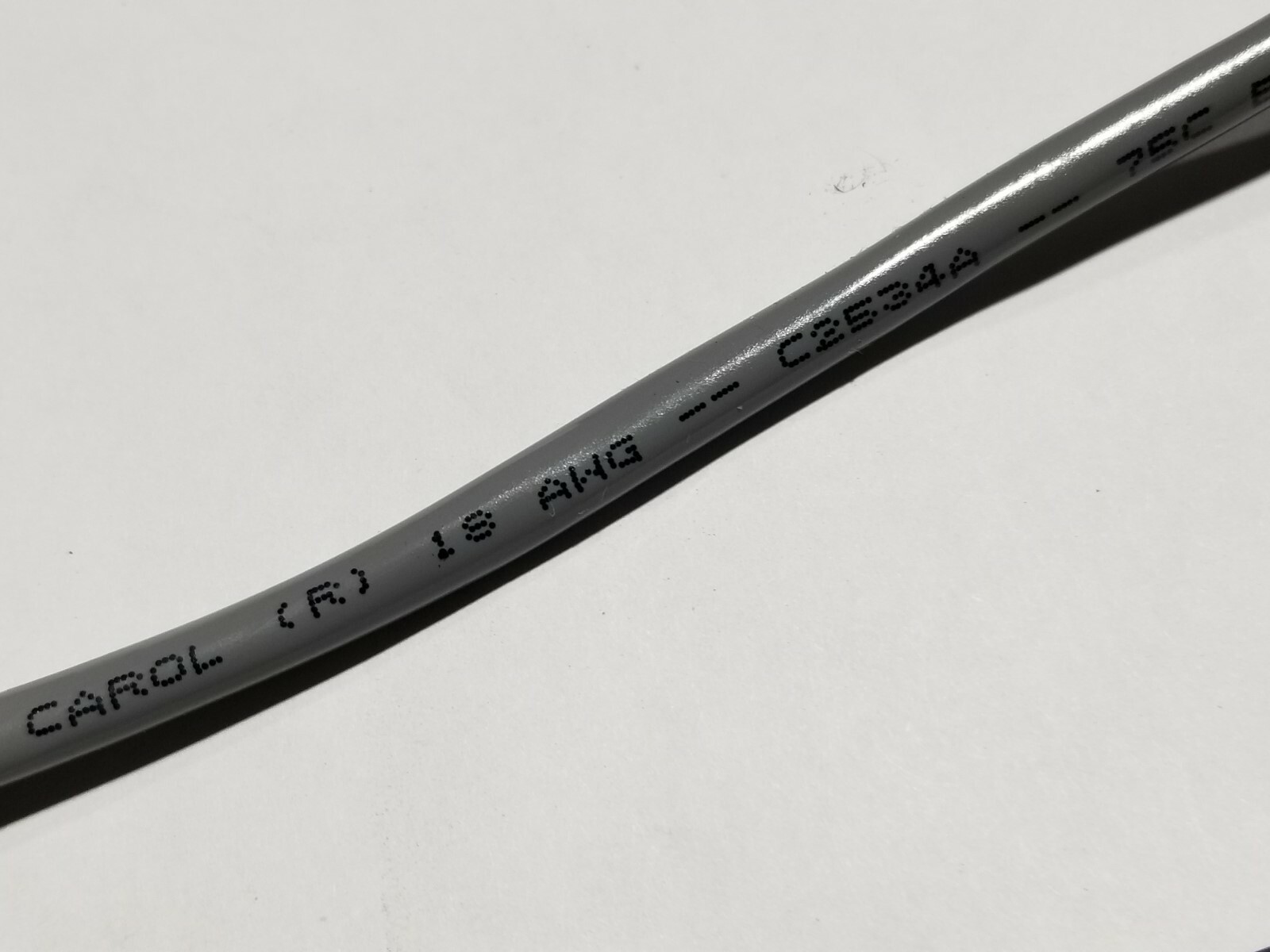 Carol C2534A 18/2C Shielded Twist Pair Power/Control Cable UL-2092 CMH Gray/50ft