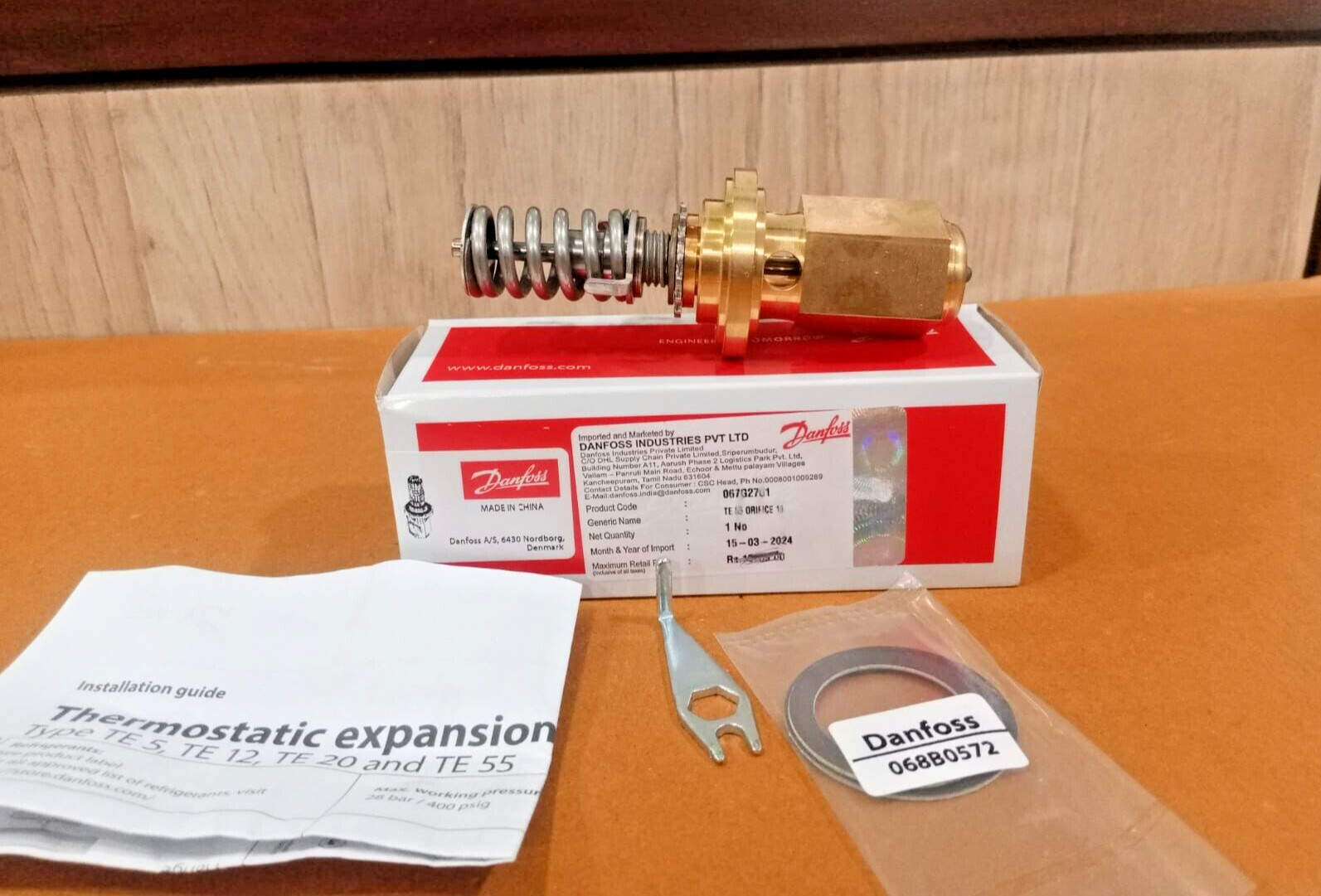 1PC- Danfoss 067G2701 Orifice for expansion valve, ORF,R407C/ TE 55- Brand New