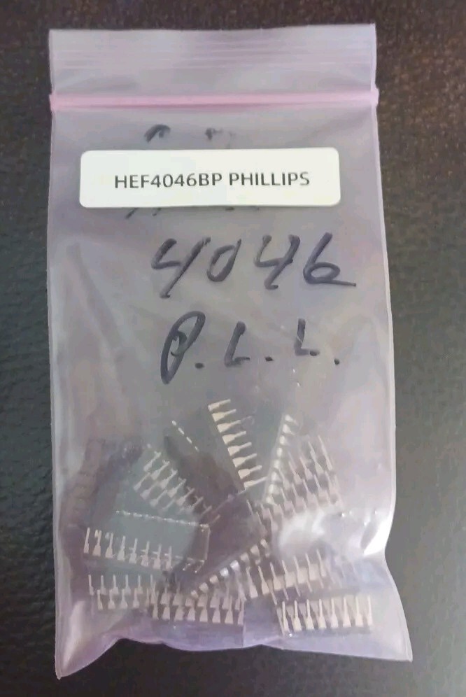 4 NEW LEGITIMATE HEF4046BP Philips PLL ICs **NOT CHINESE or UNBRANDED**