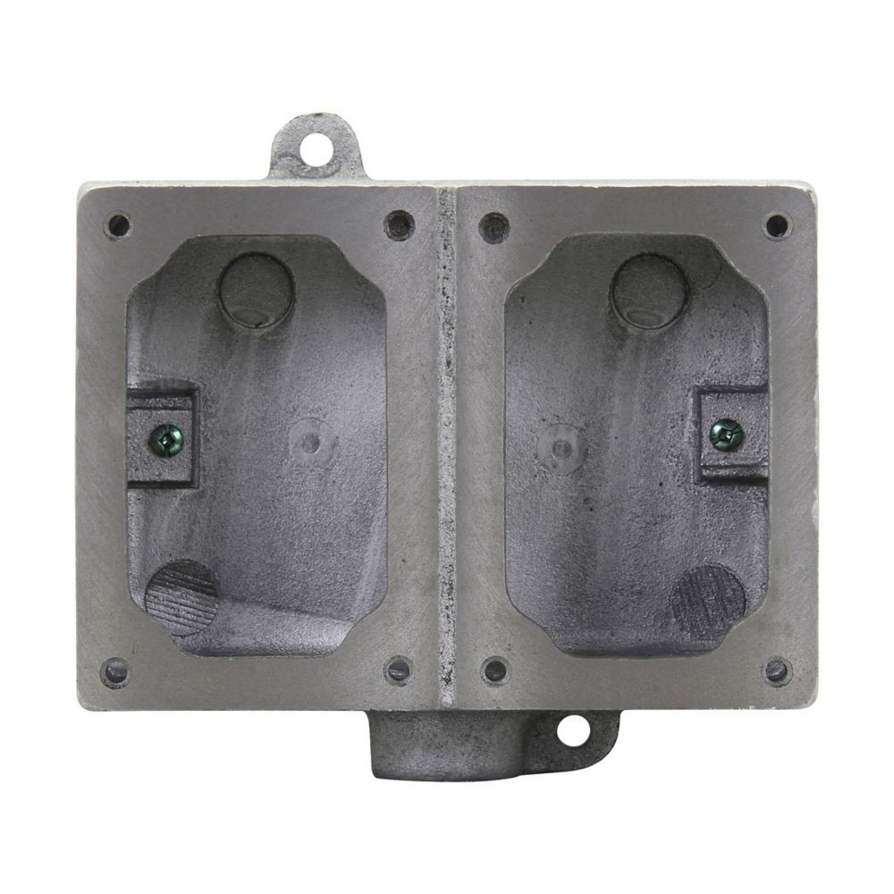NIB – Crouse Hinds – EDS372 – Two-Gang, Dead End Back Box Made Of Feraloy Iron