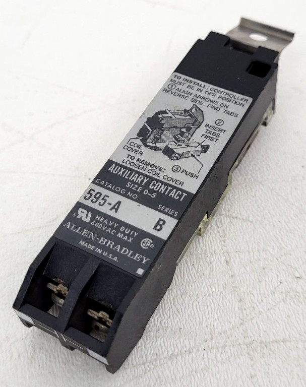 595-A Allen-Bradley Auxiliary Contact Size 0-5 Contactor – Next Day Option