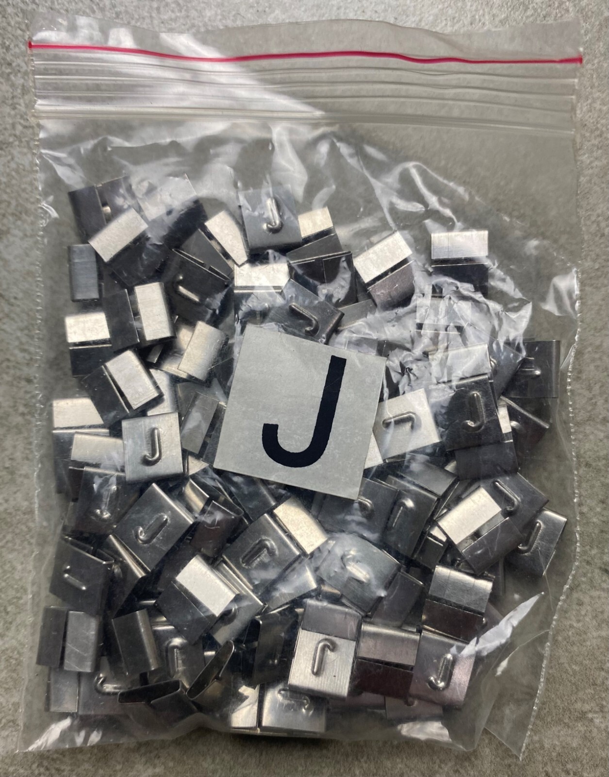 HAYATA ID-J, Stainless Steel Cable Marker 316SS, Symbol “J” , 100 Pc’s Pkt