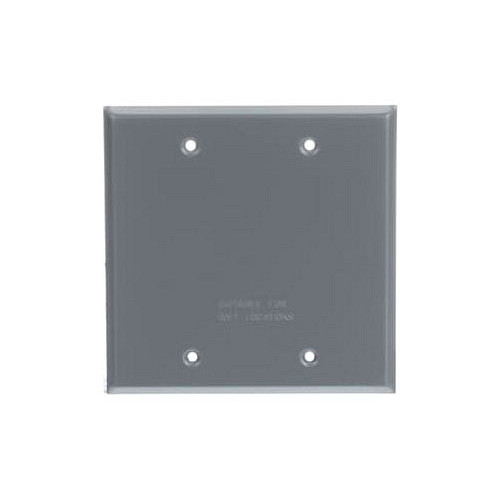 Red Dot 2CCB, 2-Gang, (1) Receptacle, Weatherproof Box Cover and Lid, 1 pc