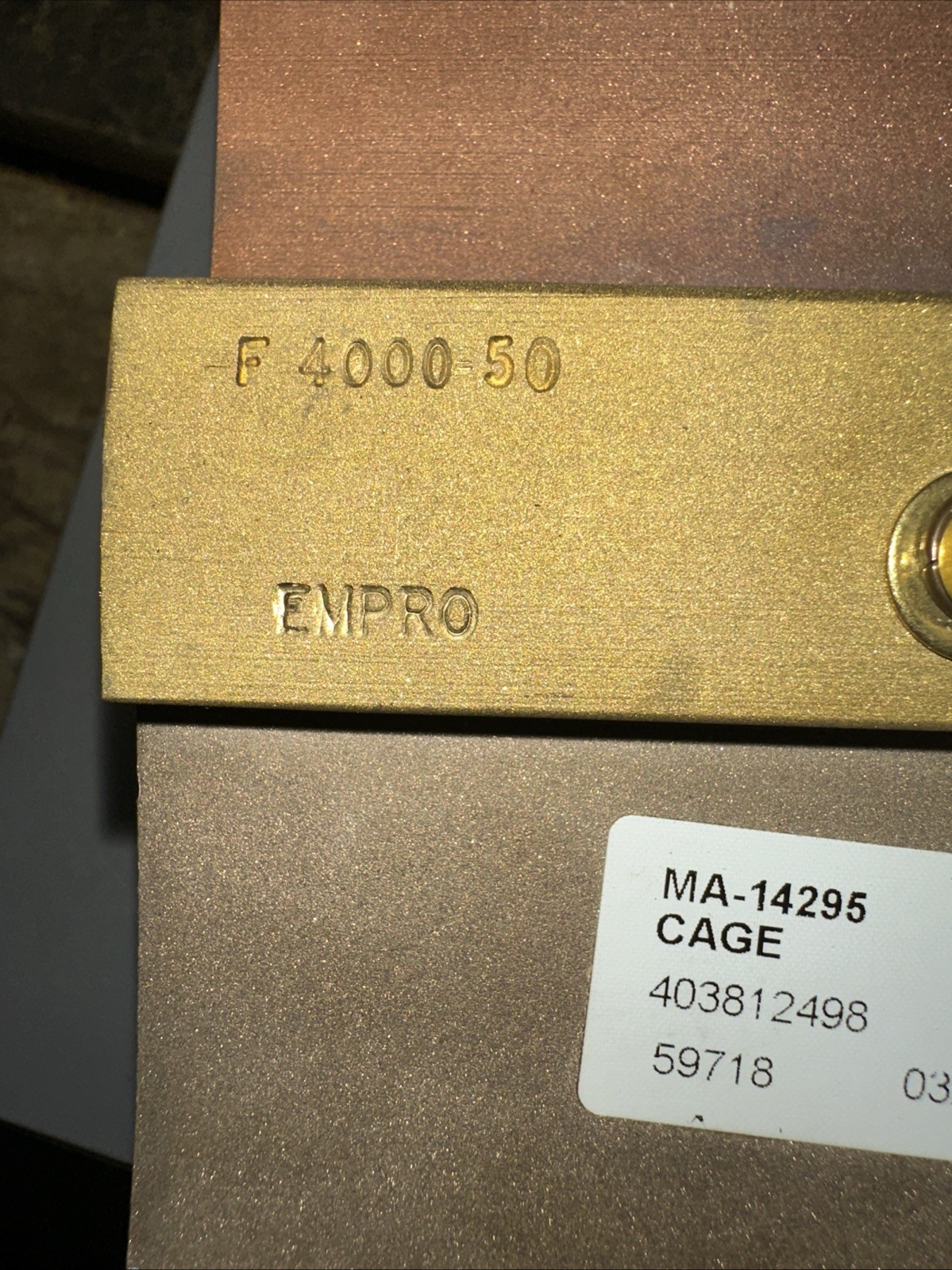 Empro F 4000 50 Shunt 4000 Amp DC Busbar Shunt, 50mV Output, High-Accuracy 4000