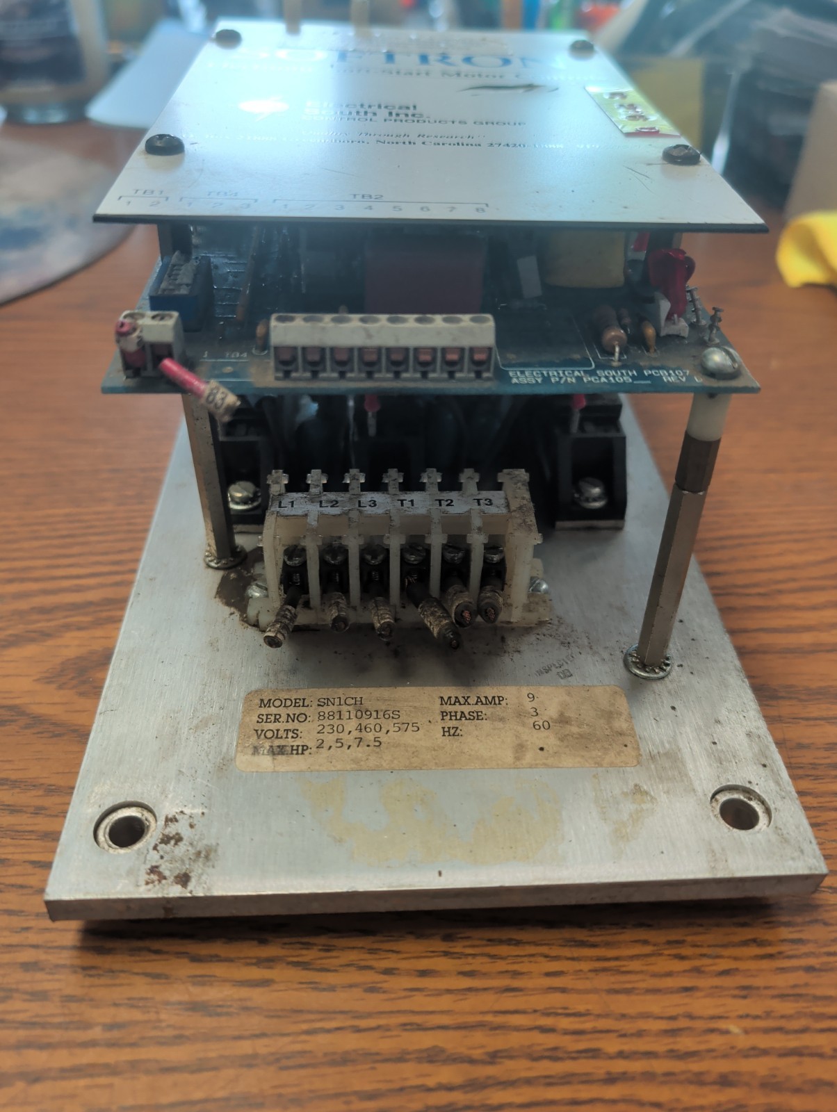 SOFTRON SN1CH SOFT START MOTOR CONTROL 9A 3-PHASE 60HZ 230/460/575
