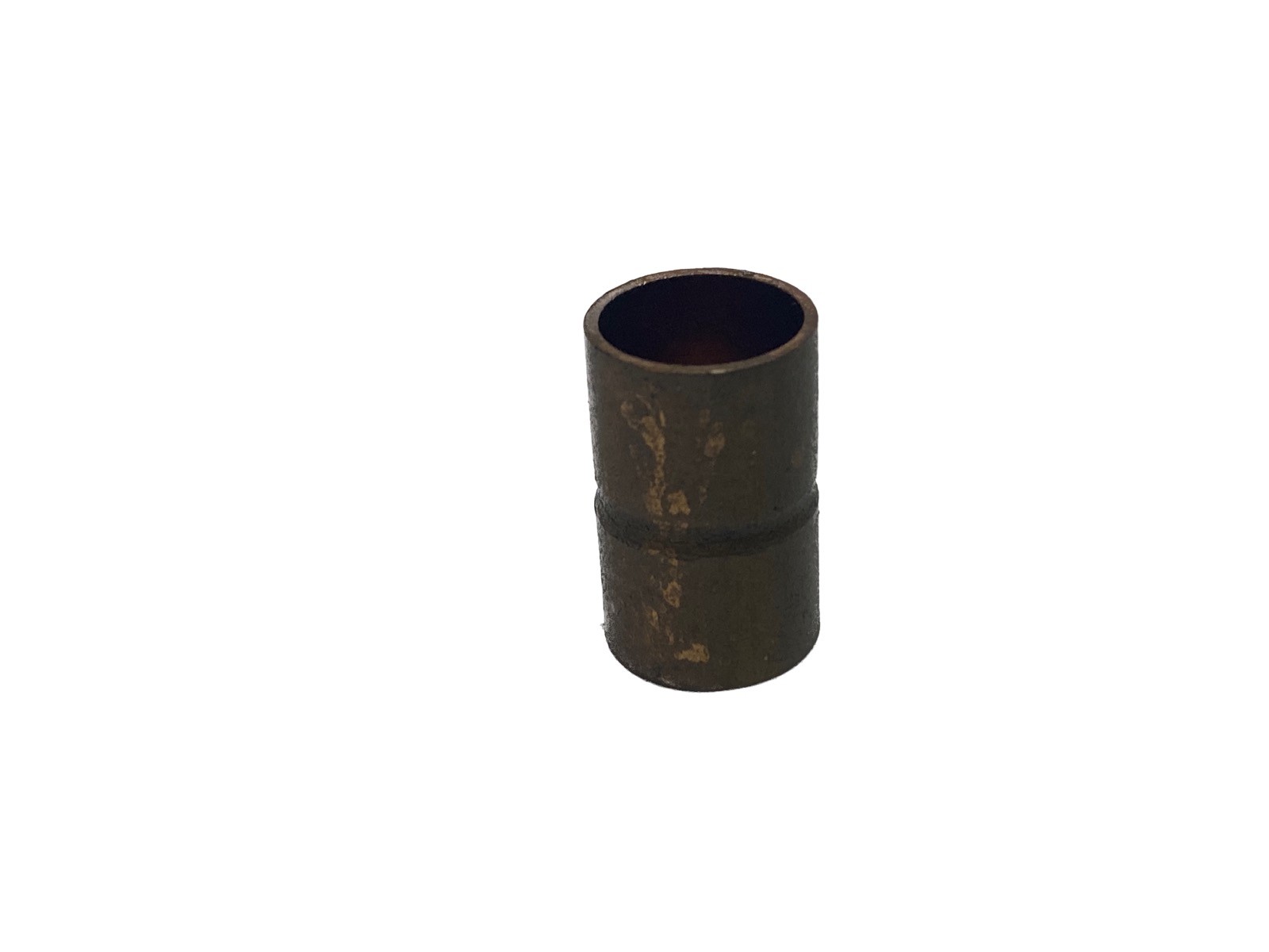 (10) NOS Unbranded 1/4” x 1/4” Copper Coupling w/ Rolled Tube Stop 3/8” OD