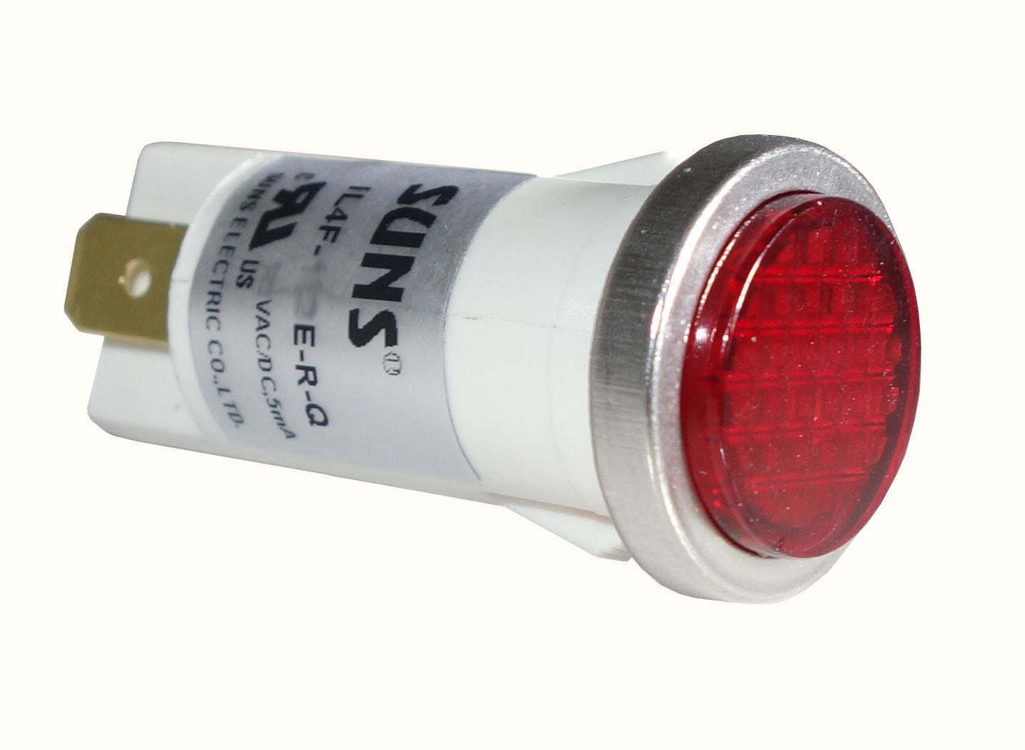 SUNS IL4F-120E-R-Q LED 1/2″ Red Indicator Light Flush 120V Solico Ideal