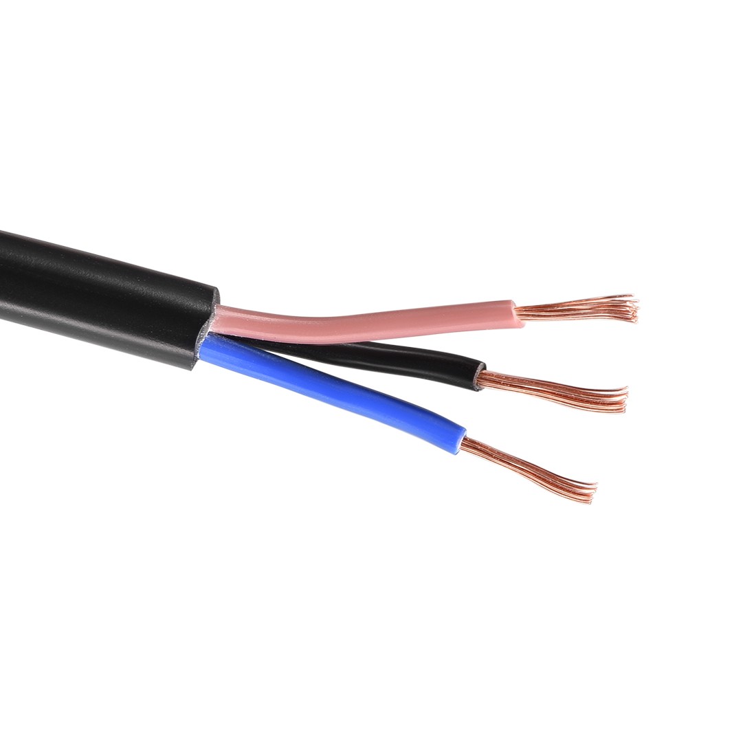 RVV Wire Cable Extension Cord Copper Wire Conductor 3 Core 20 AWG 10M 32.8ft