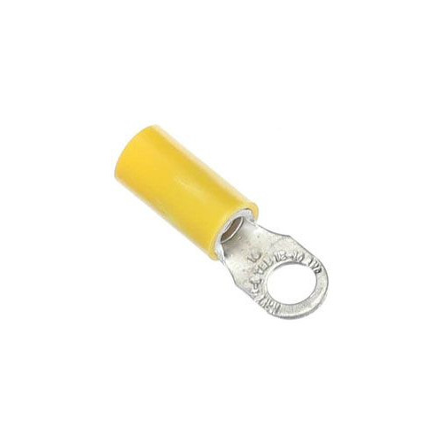 Sta-Kon 10RC-10, 12-10 AWG, #10 Stud, Yellow, Extra Length, Ring Terminal, 1 pc