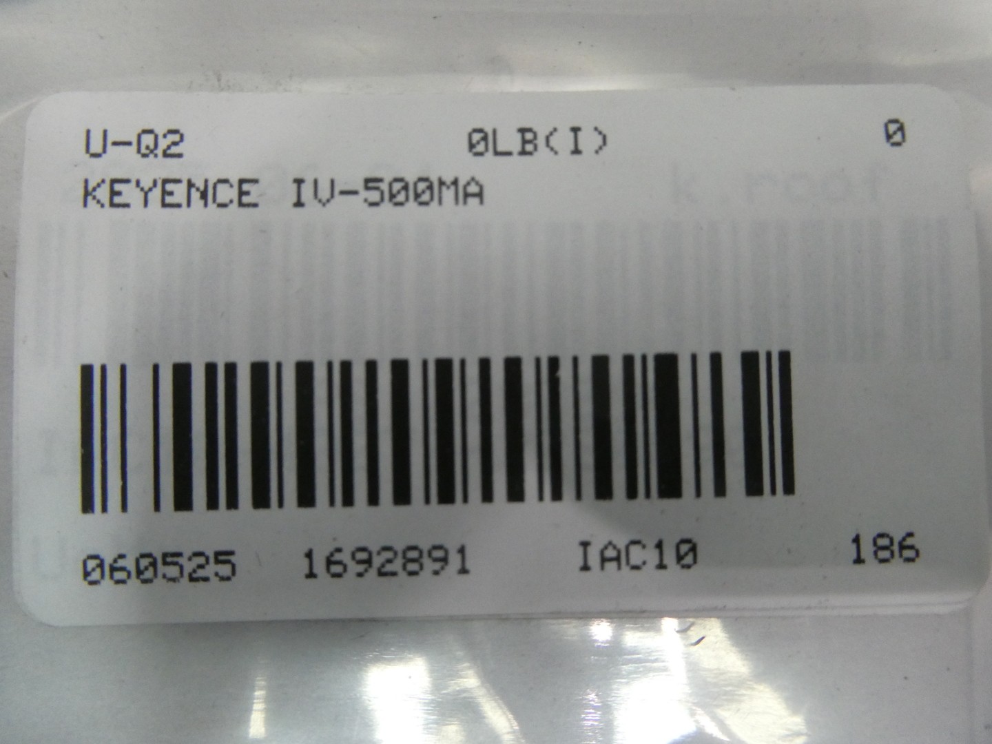 Keyence IV-500MA Automatic Monochrome Vision Sensor Camera 24v-dc