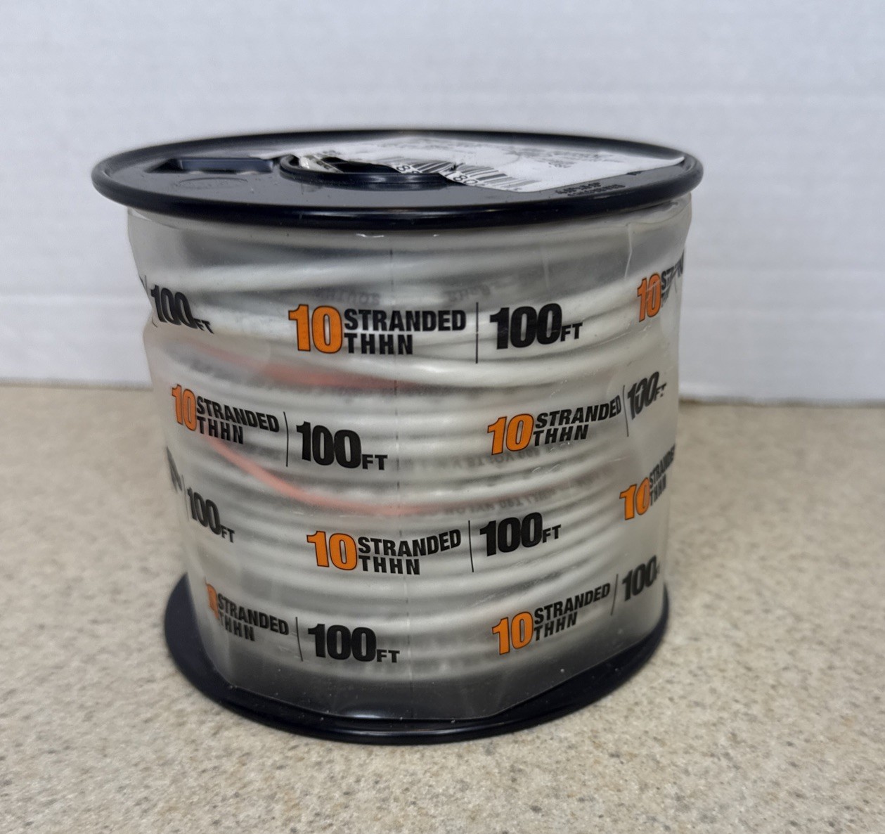 SouthWire THHN 10 AWG 100ft White Stranded CU Building Wire