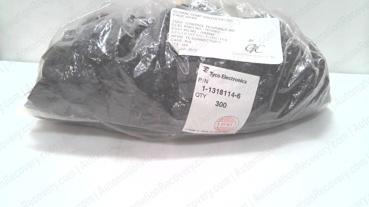 TYCO ELECTRONICS 1-1318114-6 – BOX OF 300 / REV J, RECEPTACLE HOUSING, N #348241