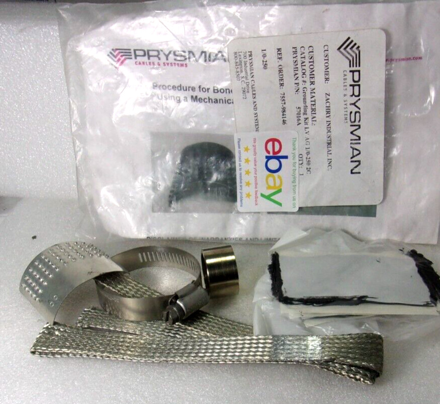 PRYSMIAN Cables & Systems # 57016A Grounding Kit LV AG 1/0-250 2C