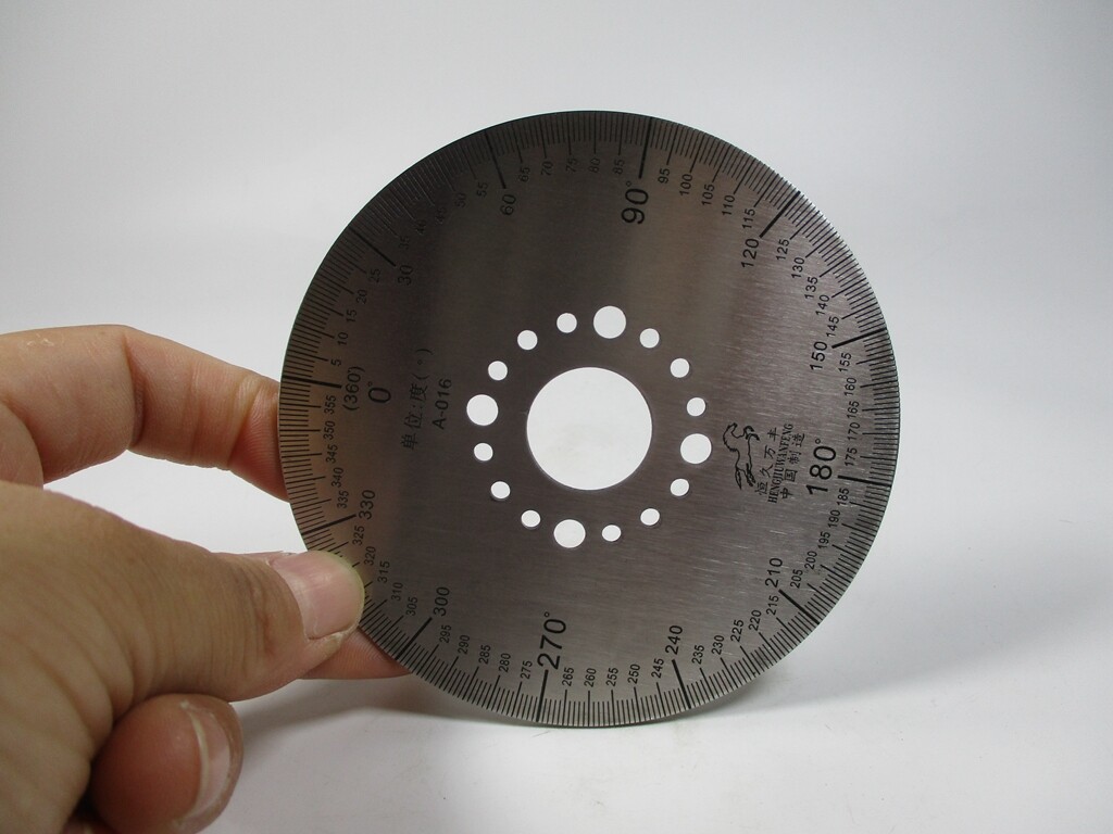 1pcs 360 degree dial plate Stainless steel disc 100mm*20mm *2mm