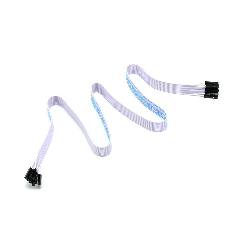 Blue+white Flat Ribbon FPC Cable 10P Double Head With 1P Plastic Shell Kits 60CM